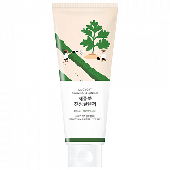 ROUND LAB Mugwort Calming Cleanser 150ml,Успокаивающая пенка для умывания с экстрактом полыни 150 мл