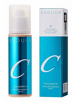ENOUGH Collagen 3X Moisture Foundation SPF15 #10 Увлажняющий тональный крем с коллагеном тон 10