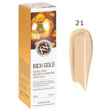 ENOUGH RICH GOLD DOUBLE WEAR RADIANCE FOUNDATION #21 Тональная основа с золотом №21