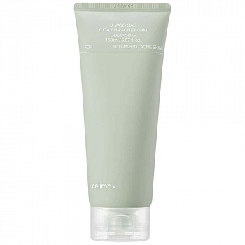 Celimax Пенка для лица очищающая с BHA-кислотой и центеллой азиатской Ji Woo Gae Cica BHA 150ml