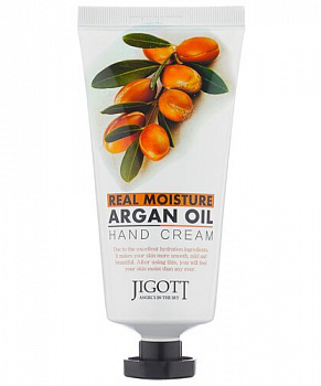 JIGOTT Крем для рук МАСЛО АРГАНЫ REAL Moisture Argan OIL Hand Cream, 100 мл