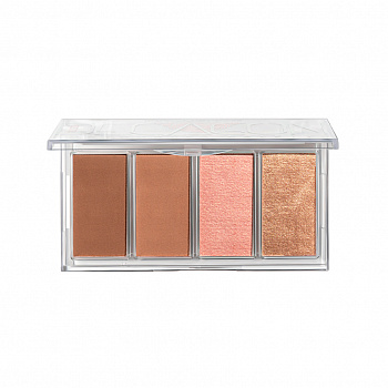 Influence Beauty Палетка контуринга Golden decagon тон 01, золотисто-бежевый