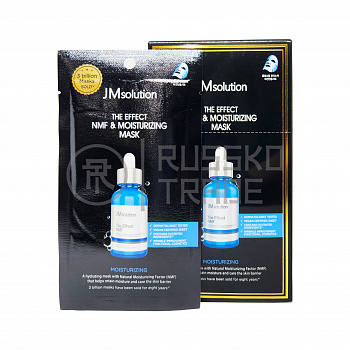 JMSolution Mask The Effect Nmf & Moisturizing Маска-салфетка для лица увлажняющая с аквасилом и пепт
