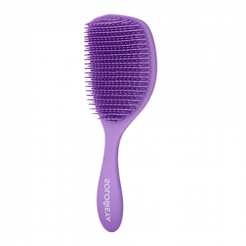 [SOLOMEYA] Арома-расческа для сухих и влажных волос с ароматом Лаванды Wet Detangler Brush Cushion L