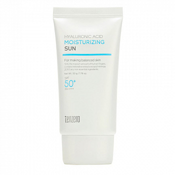 TENZERO Hyaluronic Acid Moisturizing Sun Солнцезащитный крем с гиалуроновой кислотой 50мл