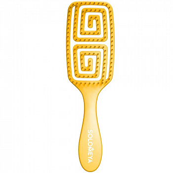 [SOLOMEYA] Расческа для сухих и влажных волос АРОМАТ МАНГО Solomeya Wet Detangler Brush Rectangular 