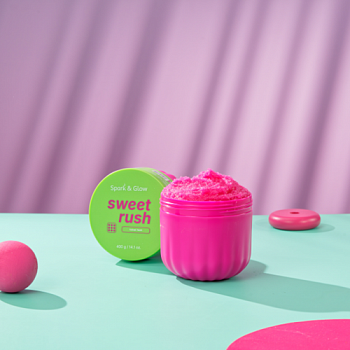 Spark'&Glow Скраб для тела с ароматом экзотических фруктов - Body scrub velvet haze scent, 400г