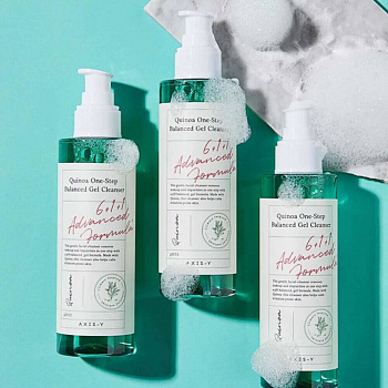 AXIS-Y QUINOA ONE STEP BALANCED GEL CLEANSER, 180мл Универсальный очищающий гель с киноа