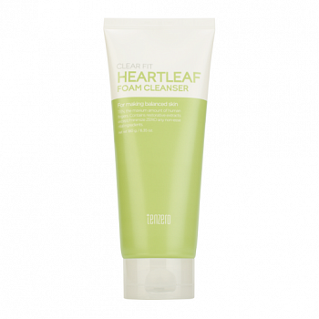  TENZERO Clear Fit Heartleaf Foam Cleanser Пенка для умывания с экстрактом хауттюйнии 180мл