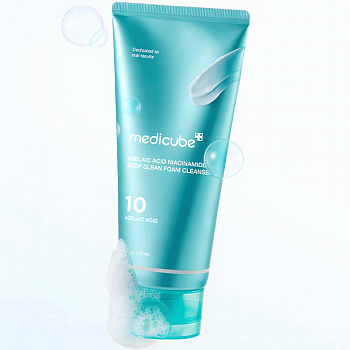Medicube Azelaic Acid Niacinamide Deep Clean Foam Cleanser 120гр Очищающая пенка с азелаиновой кисло