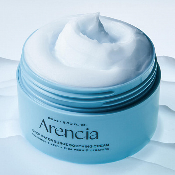 ARENCIA Deep Water Surge Soothing Cream 110ml ,Успокаивающий крем с ПДРН и пептидами 110мл
