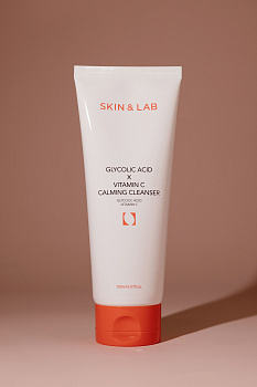 SKIN&LAB GLYCOLIC ACID X VITAMIN C CALMING CLEANSER, 150мл Пенка для умывания с гликолевой кислотой