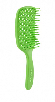 [SOLOMEYA] Арома-расческа вентилируемая Зеленое Яблоко Aroma-vented hair brush Green Apple