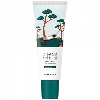 Round Lab Pine Calming Cica Sunscreen SPF50+ PA++++ 40мл Солнцезащитный крем для проблемной кожи